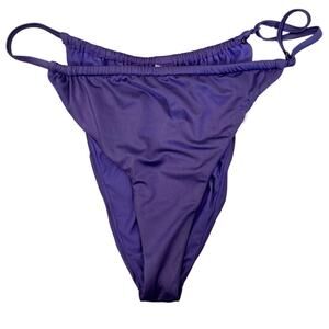 New GOOD AMERICAN Women's Purple Perfect Fit Bikini Bottom Size 2XL